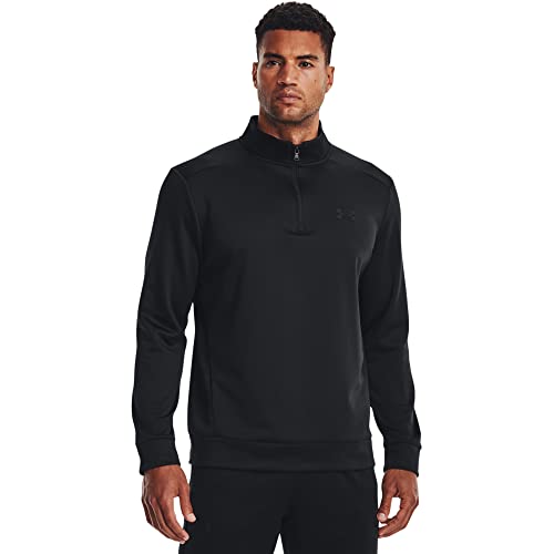Under Armour Mens ArmourFleece 1/4 Zip , (001) Black / / Black , Small