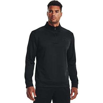 Under Armour Mens ArmourFleece 1/4 Zip , (001) Black / / Black , Small