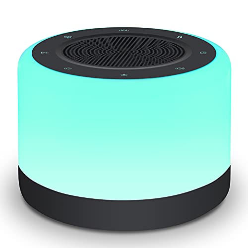 YYDSKIT White Noise Machine with Night Light, Sleep Sound Machine with 32 Soothing Sounds, Plug in,Easy Touch Control,Auto-Off Sleep Timer for Baby Kids Adults Sleeping,Relaxing