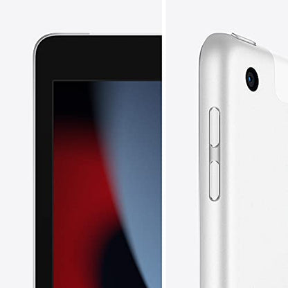 Apple iPad (9th Generation): with A13 Bionic chip, 10.2-inch Retina Display, 64GB, Wi-Fi + 4G LTE Cellular, 12MP front/8MP Back Camera, Touch ID, All-Day Battery Life – Silver