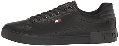 Tommy Hilfiger Men's Rezz Sneaker, Black/Black 001, 10M
