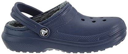 Crocs Kids' Classic Lined Clog | Kids' Slippers, Navy, 3 Little Kid