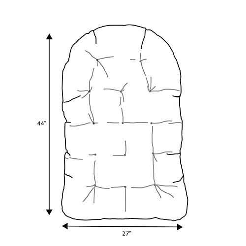 Mozaic Home Egg Chair Cushion, 1 Count (Pack of 1), Atlantis