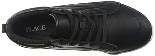The Children's Place,baby-boys,Hi Top Sneakers,and Toddler Uniform Hi Top Sneakers,Black,9 Toddler