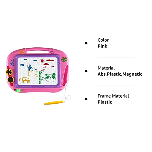 Magnetic Drawing Board Gifts for Toddlers,Drawing Board Cute Travel Size Board Learning and Writing Education Toys for Kids. A Child Drawing Pad Great Holiday Birthday Gifts 3 4 Year Old Girl Boy