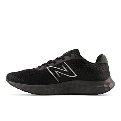 New Balance Men's 520 V8 Running Shoe, Black/Black, 10