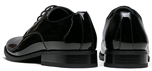 Jousen Mens Dress Shoes Formal Business Oxford Shoes for Men Tuxedo Dress Shoes for Men (AMY9051A Black 10)