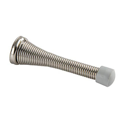 Amazon Basics Spring Door Stop, Brushed Nickel, 12-Pack