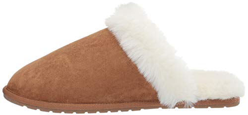 Amazon Essentials Women's Scuff Slipper, Light Brown, 7