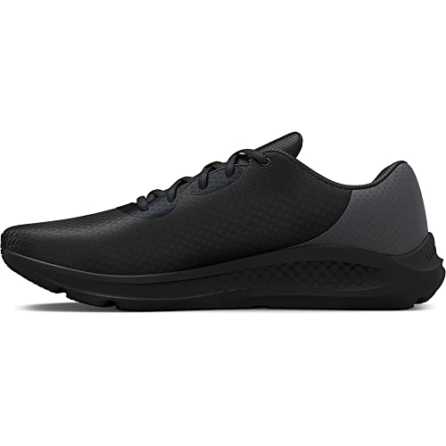 Under Armour Men's Charged Pursuit 3 Running Shoe, Black (002)/Black, 10