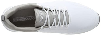 Skechers mens Elite 4 Waterproof Golf Shoe, White/Gray Victory, 9.5 US