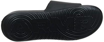 Under Armour Men's Ansa Fixed Strap Slide Sandal, Black (004)/Black, 11