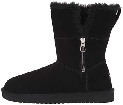Koolaburra by UGG Women's Aribel Short Mid Calf Boot, Black, 10