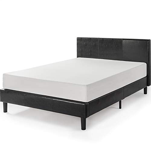 ZINUS Jade Faux Leather Upholstered Platform Bed Frame / Mattress Foundation with Wood Slat Support / No Box Spring Needed / Easy Assembly, Full
