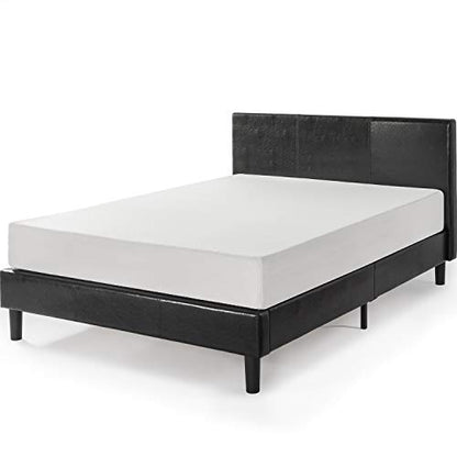 ZINUS Jade Faux Leather Upholstered Platform Bed Frame / Mattress Foundation with Wood Slat Support / No Box Spring Needed / Easy Assembly, Full