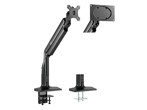 Monoprice Heavy-Duty Single-Monitor Full-Motion Adjustable Gas-Spring Desk Mount for 32/49 Inch Monitors - Workstream Collection