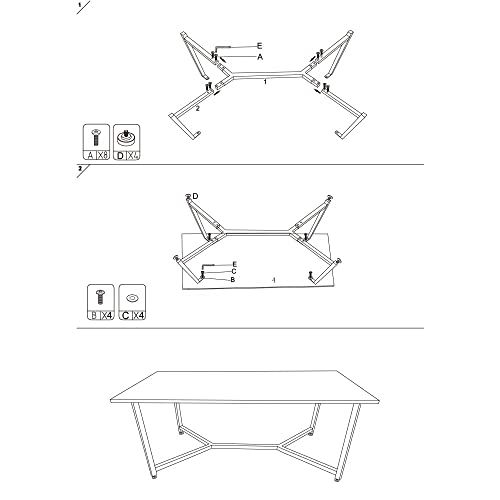 AZL1 Life Concept Marble Gold Mid Century Modern Rectangle Coffee Table, White
