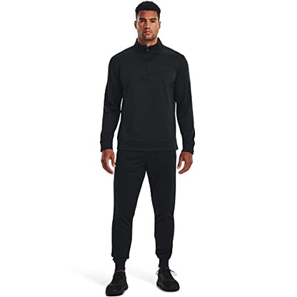 Under Armour Mens ArmourFleece 1/4 Zip , (001) Black / / Black , Small