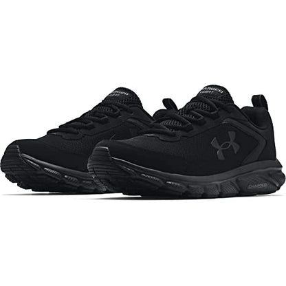 Under Armour mens Charged Assert 9 Running Shoe, Black (003 Black, 9.5 US