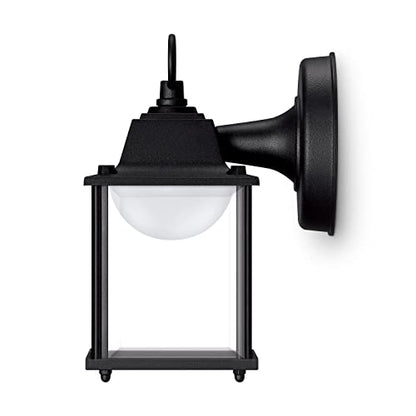 Philips LED Outdoor Square Wall Lantern, Bright White, 3000K, Durable Aluminum, Weather Resistant, 2-Pack, T20 Certified
