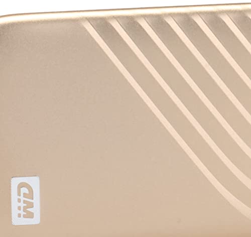 WD 1TB My Passport SSD Portable External Solid State Drive, Gold, Sturdy and Blazing Fast, Password Protection with Hardware Encryption - WDBAGF0010BGD-WESN