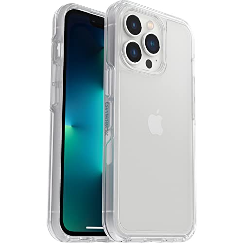 OtterBox iPhone 13 Pro (ONLY) Symmetry Series Case - CLEAR, ultra-sleek, wireless charging compatible, raised edges protect camera & screen