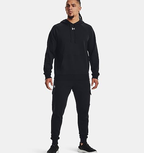 Under Armour Men's Standard Rival Fleece Hoodie, (426) Varsity Blue / / White, Medium