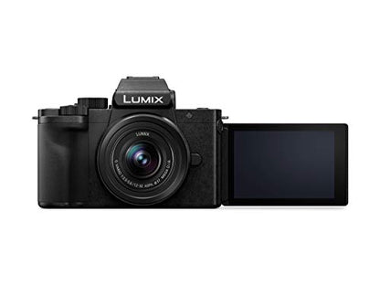 Panasonic LUMIX G100 4k Mirrorless Camera for Photo and Video, Built-in Microphone with Tracking, Micro Four Thirds Interchangeable Lens System, 12-32mm Lens, 5-Axis Hybrid I.S., DC-G100KK (Black)