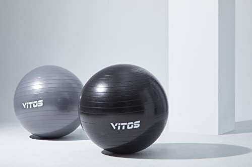 Vitos Exercise Yoga Ball - Birthing Ball for Pregnancy, Stability Balance, Fitness Workout, Quick Pump Included