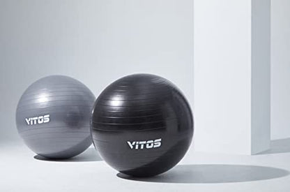 Vitos Exercise Yoga Ball - Birthing Ball for Pregnancy, Stability Balance, Fitness Workout, Quick Pump Included