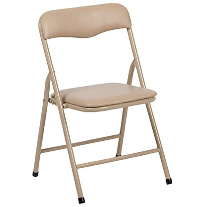 Flash Furniture Mindy Kids Tan 5 Piece Folding Table and Chair Set