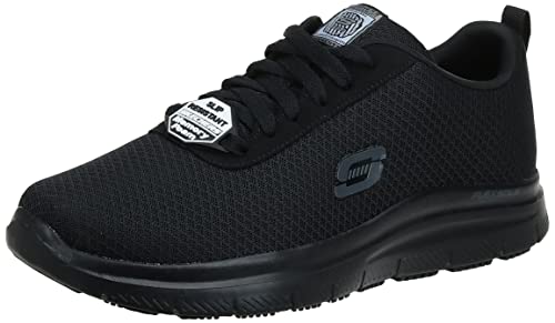 Skechers Men's Flex Advantage Bendon Work Shoe, Black, 10.5
