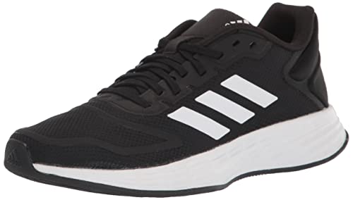 adidas Duramo 10 Running Shoe, Black/White/Black, 5 US Unisex Big Kid