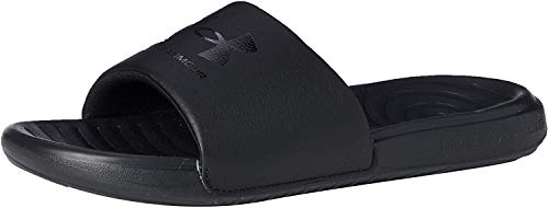 Under Armour Men's Ansa Fixed Strap Slide Sandal, Black (003)/Black, 9