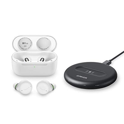 Echo Buds with Active Noise Cancellation (2nd gen) | Wireless earbuds with active noise cancellation and Alexa | Wireless charging case and made for Amazon wireless charging pad | Glacier White