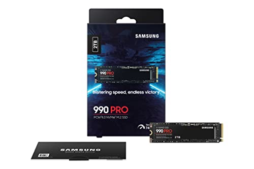 Samsung 990 PRO Series - 2TB PCIe Gen4. X4 NVMe 2.0c - M.2 Internal SSD (MZ-V9P2T0B/AM)