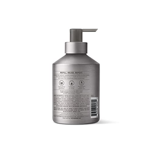 Method Gel Hand Soap, Violet + Lavender, Reusable Silver Aluminum Bottle, Biodegradable Formula, 12 oz (Pack of 3)