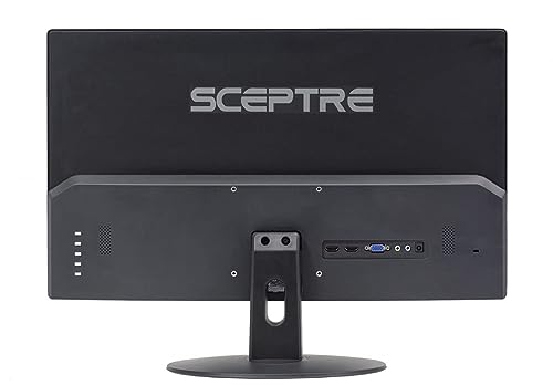 Sceptre 24-inch Professional Thin 1080p LED Monitor 99% sRGB 2x HDMI VGA Build-in Speakers, Machine Black (E248W-19203R Series)