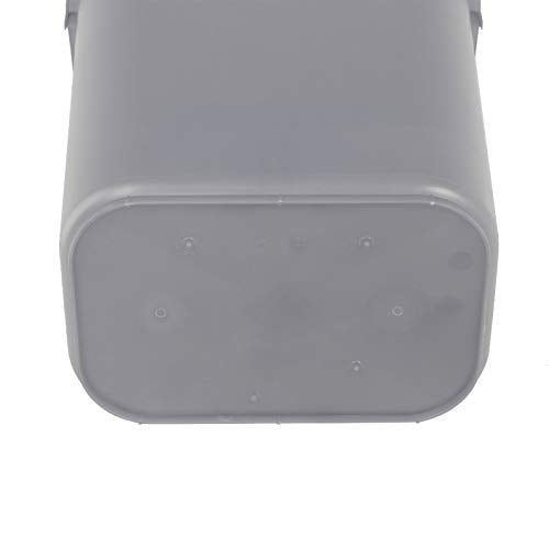 Amazon Basics 10 Gallon Rectangular Commercial Office Wastebasket, 2 Pack, Grey (Previously AmazonCommercial brand)