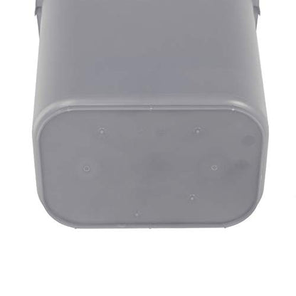 Amazon Basics 10 Gallon Rectangular Commercial Office Wastebasket, 2 Pack, Grey (Previously AmazonCommercial brand)