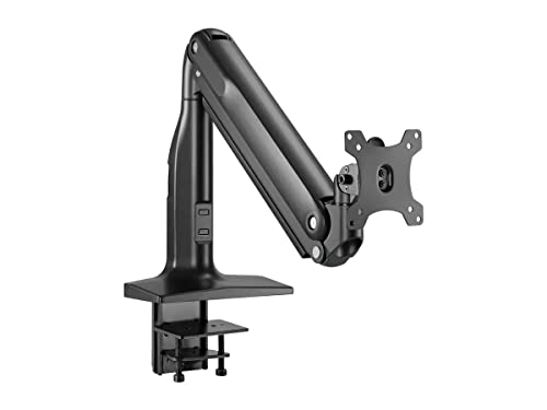 Monoprice Heavy-Duty Single-Monitor Full-Motion Adjustable Gas-Spring Desk Mount for 32/49 Inch Monitors - Workstream Collection