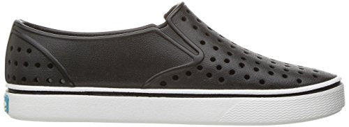 Native Shoes, Miles, Kids Shoe, Jiffy Black/Shell White, 5 M US Toddler