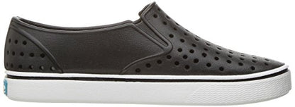Native Shoes, Miles, Kids Shoe, Jiffy Black/Shell White, 5 M US Toddler