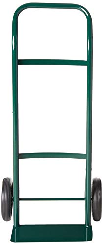 Harper Trucks 55HA22 300 lb Capacity Steel Hand Truck with 8" Flat-Free Wheels, Dark Green