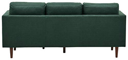 Amazon Brand – Rivet Revolve Modern Upholstered Sofa with Reversible Sectional Chaise, 80"W, Heritage Green