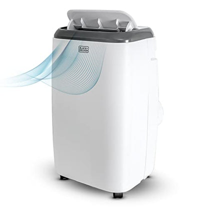 BLACK+DECKER 12,000 BTU Portable Air Conditioner with Remote Control, White