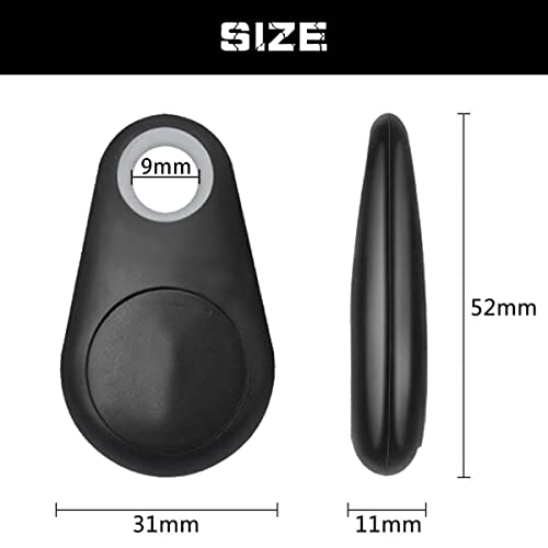 Portable GPS Tracking, Mobile Tracking, Smart Anti Loss Device for Kids Dog Pet Cat Wallet Keychain Luggage,Two-Way Alarm,App Control Black