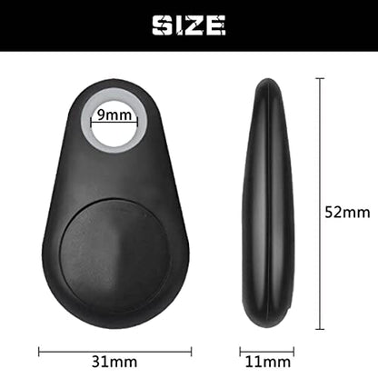 Portable GPS Tracking, Mobile Tracking, Smart Anti Loss Device for Kids Dog Pet Cat Wallet Keychain Luggage,Two-Way Alarm,App Control Black
