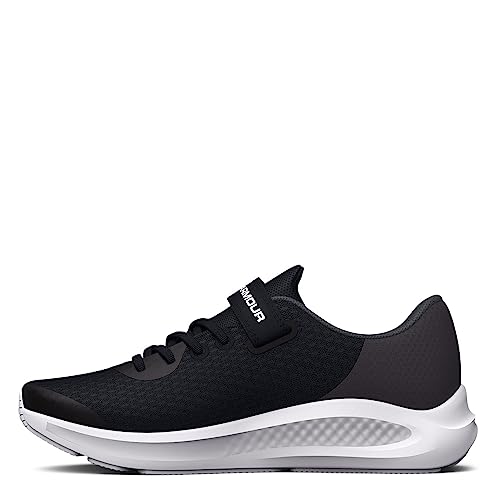 Under Armour Girls Pursuit 3 Alternate Closure Running Shoe, Black, 11 Little Kid