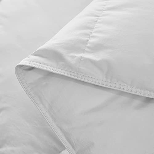 Acrafsman All Season Down Twin Comforter,Luxurious Hotel Collection Duvet Insert with Corner Tabs,Noiseless,Medium Warm,White,68x90 Inches